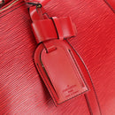 LOUIS VUITTON Epi Keepall 55 Boston Bag Red M42957 LV Auth 189584V-20
