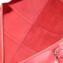 LOUIS VUITTON Epi Keepall 55 Boston Bag Red M42957 LV Auth 189584V-10