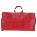 LOUIS VUITTON Epi Keepall 55 Boston Bag Red M42957 LV Auth 189584V-2