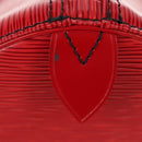 LOUIS VUITTON Epi Keepall 55 Boston Bag Red M42957 LV Auth 189584V-4