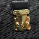 LOUIS VUITTON Epi Porte Documents Senatur Briefcase Black M54452 LV Auth 189586-8