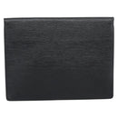 LOUIS VUITTON Epi Porte Documents Senatur Briefcase Black M54452 LV Auth 189586-2