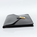 LOUIS VUITTON Epi Porte Documents Senatur Briefcase Black M54452 LV Auth 189586-3