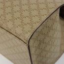 CELINE Macadam Canvas Hand Bag PVC Beige Gold Auth 189587-16