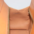CELINE Macadam Canvas Hand Bag PVC Beige Gold Auth 189587-20