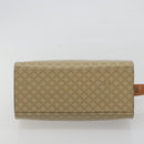 CELINE Macadam Canvas Hand Bag PVC Beige Gold Auth 189587-5
