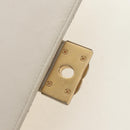 CHANEL Matelasse Shoulder Bag Leather 2way Ivory Gold Silver CC Auth 189588SAV-22