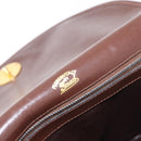 GUCCI Micro GG Canvas Shoulder Bag Suede Brown Gold Auth 189589-18