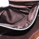 GUCCI Micro GG Canvas Shoulder Bag Suede Brown Gold Auth 189589-12