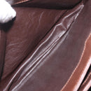 GUCCI Micro GG Canvas Shoulder Bag Suede Brown Gold Auth 189589-22