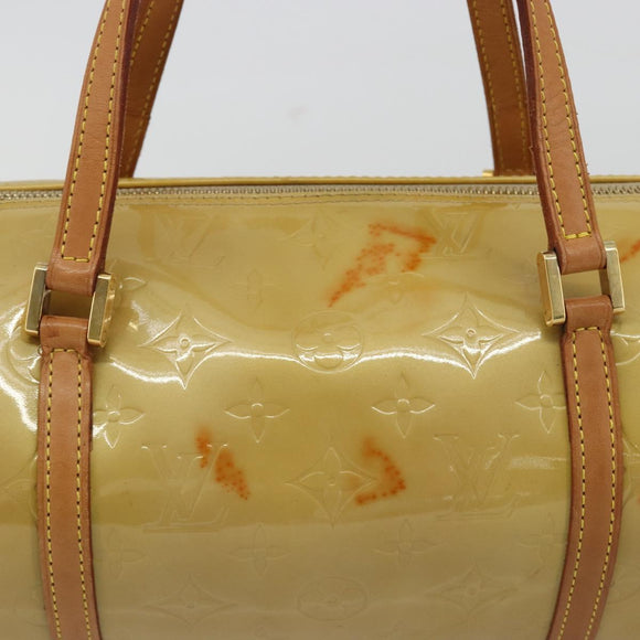 LOUIS VUITTON Monogram Vernis Bedford Hand Bag Beige M91006 LV Auth 189591
