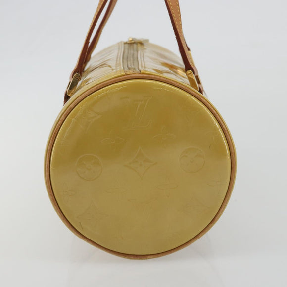 LOUIS VUITTON Monogram Vernis Bedford Hand Bag Beige M91006 LV Auth 189591