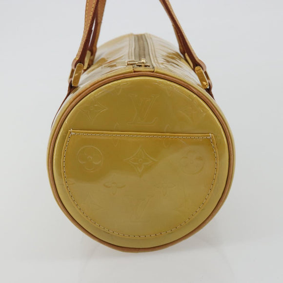 LOUIS VUITTON Monogram Vernis Bedford Hand Bag Beige M91006 LV Auth 189591