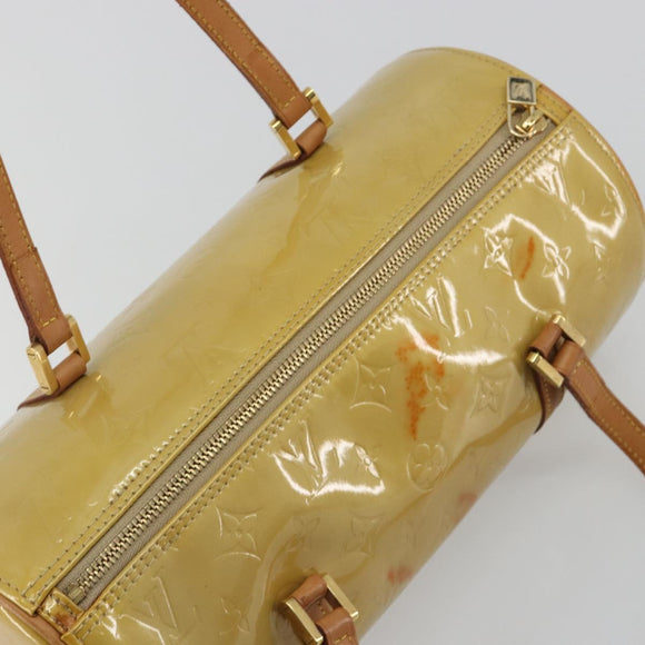 LOUIS VUITTON Monogram Vernis Bedford Hand Bag Beige M91006 LV Auth 189591
