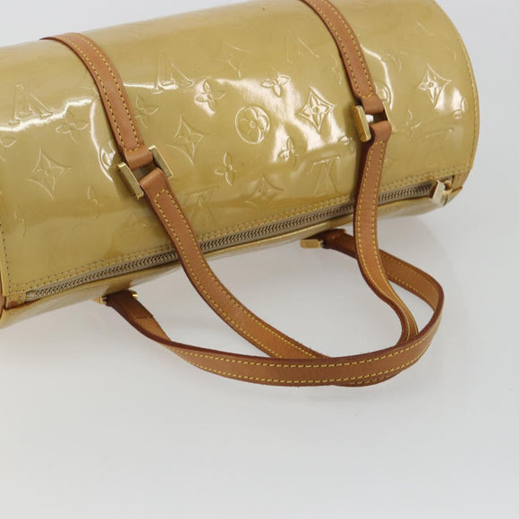 LOUIS VUITTON Monogram Vernis Bedford Hand Bag Beige M91006 LV Auth 189591