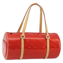 LOUIS VUITTON Monogram Vernis Bedford Hand Bag Rouge M91328 LV Auth 189592A-1