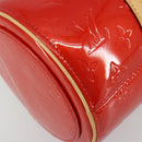 LOUIS VUITTON Monogram Vernis Bedford Hand Bag Rouge M91328 LV Auth 189592A-15