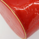 LOUIS VUITTON Monogram Vernis Bedford Hand Bag Rouge M91328 LV Auth 189592A-17