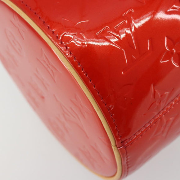 LOUIS VUITTON Monogram Vernis Bedford Hand Bag Rouge M91328 LV Auth 189592A