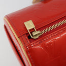 LOUIS VUITTON Monogram Vernis Bedford Hand Bag Rouge M91328 LV Auth 189592A-18