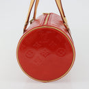 LOUIS VUITTON Monogram Vernis Bedford Hand Bag Rouge M91328 LV Auth 189592A-3