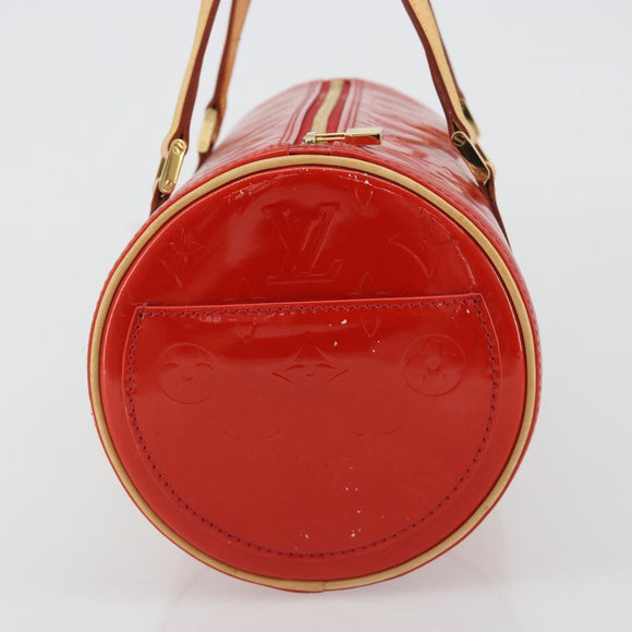 LOUIS VUITTON Monogram Vernis Bedford Hand Bag Rouge M91328 LV Auth 189592A