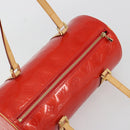 LOUIS VUITTON Monogram Vernis Bedford Hand Bag Rouge M91328 LV Auth 189592A-6