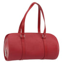 LOUIS VUITTON Epi Soufflot Hand Bag Red M52227 LV Auth 189593V-1