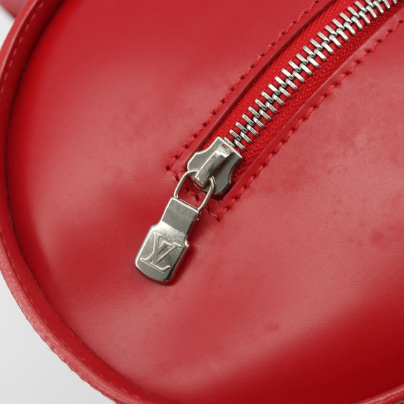 LOUIS VUITTON Epi Soufflot Hand Bag Red M52227 LV Auth 189593V