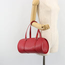 LOUIS VUITTON Epi Soufflot Hand Bag Red M52227 LV Auth 189593V-22