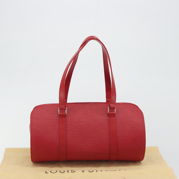 LOUIS VUITTON Epi Soufflot Hand Bag Red M52227 LV Auth 189593V