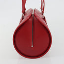 LOUIS VUITTON Epi Soufflot Hand Bag Red M52227 LV Auth 189593V-3