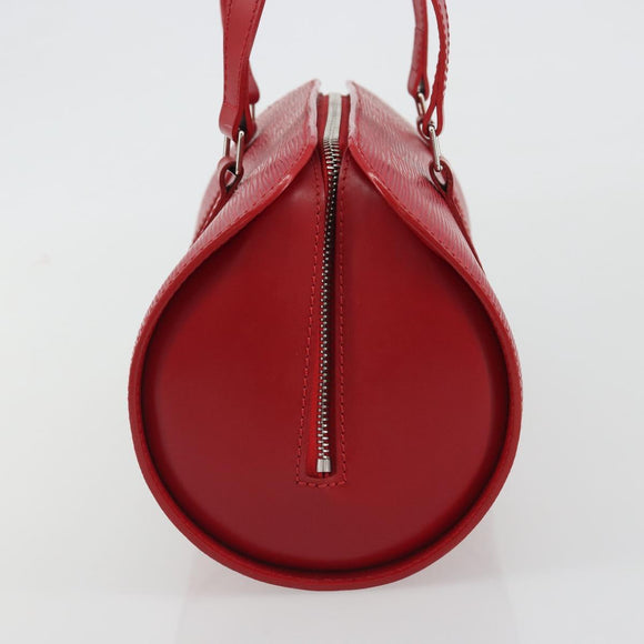 LOUIS VUITTON Epi Soufflot Hand Bag Red M52227 LV Auth 189593V