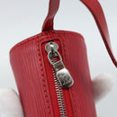 LOUIS VUITTON Epi Soufflot Pouch Accessory Pouch Red LV Auth 189594-9