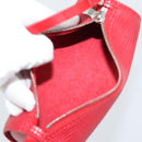 LOUIS VUITTON Epi Soufflot Pouch Accessory Pouch Red LV Auth 189594-11