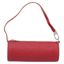 LOUIS VUITTON Epi Soufflot Pouch Accessory Pouch Red LV Auth 189594-13