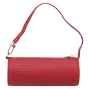 LOUIS VUITTON Epi Soufflot Pouch Accessory Pouch Red LV Auth 189594-2