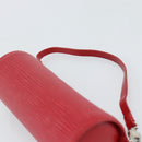 LOUIS VUITTON Epi Soufflot Pouch Accessory Pouch Red LV Auth 189594-8