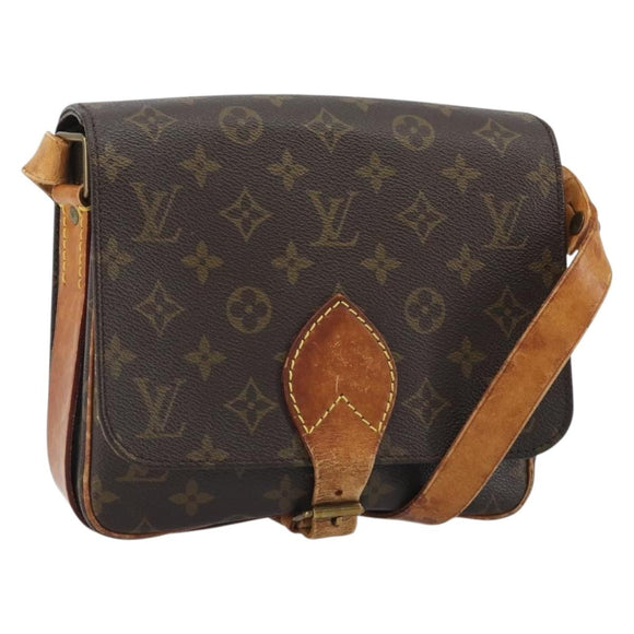 LOUIS VUITTON Monogram Cartouchiere MM Shoulder Bag M51253 LV Auth 189597