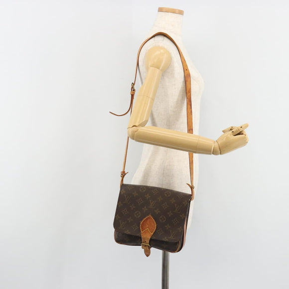 LOUIS VUITTON Monogram Cartouchiere MM Shoulder Bag M51253 LV Auth 189597