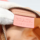 PRADA Hand Bag Nylon Pink Silver Auth 189599-20