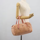 PRADA Hand Bag Nylon Pink Silver Auth 189599-24