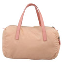 PRADA Hand Bag Nylon Pink Silver Auth 189599-2