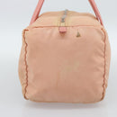 PRADA Hand Bag Nylon Pink Silver Auth 189599-4