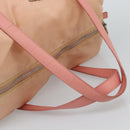 PRADA Hand Bag Nylon Pink Silver Auth 189599-7