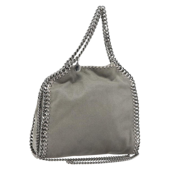 Stella MacCartney Falabella Chain Bag Polyester 2way Gray 371223 Auth 189600A