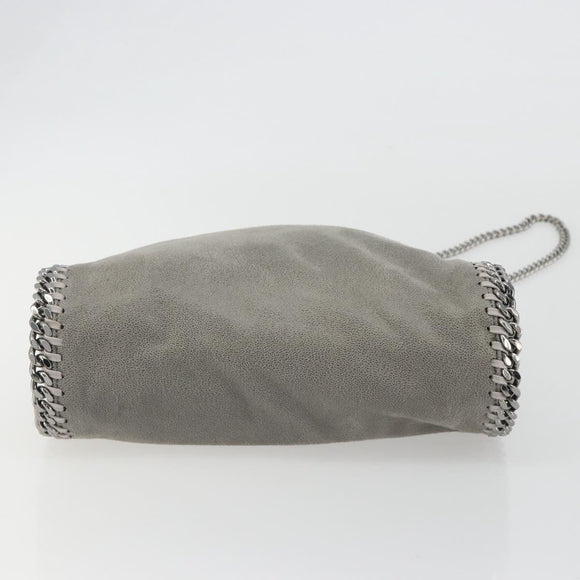 Stella MacCartney Falabella Chain Bag Polyester 2way Gray 371223 Auth 189600A