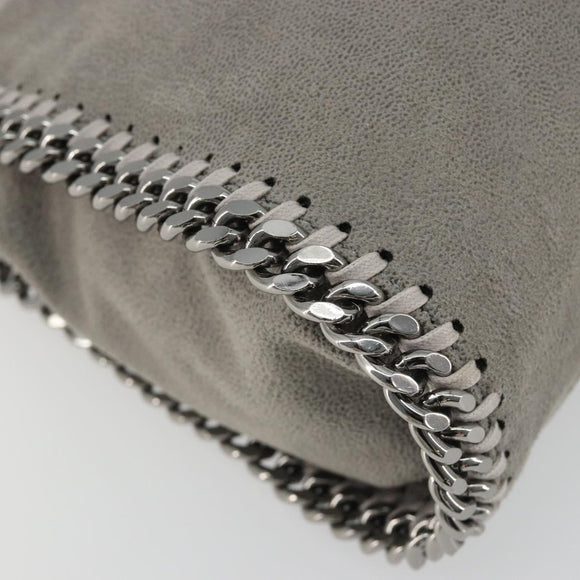 Stella MacCartney Falabella Chain Bag Polyester 2way Gray 371223 Auth 189600A