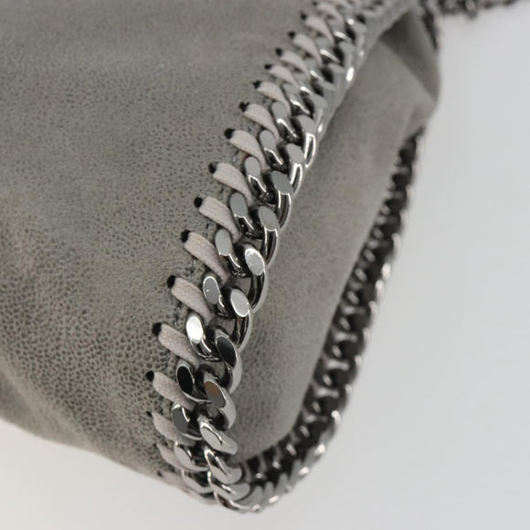 Stella MacCartney Falabella Chain Bag Polyester 2way Gray 371223 Auth 189600A