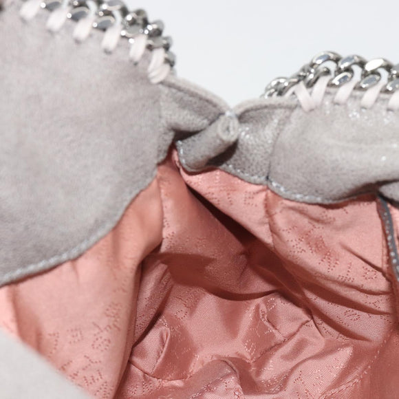 Stella MacCartney Falabella Chain Bag Polyester 2way Gray 371223 Auth 189600A